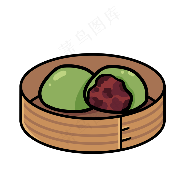 传统小吃美味青团