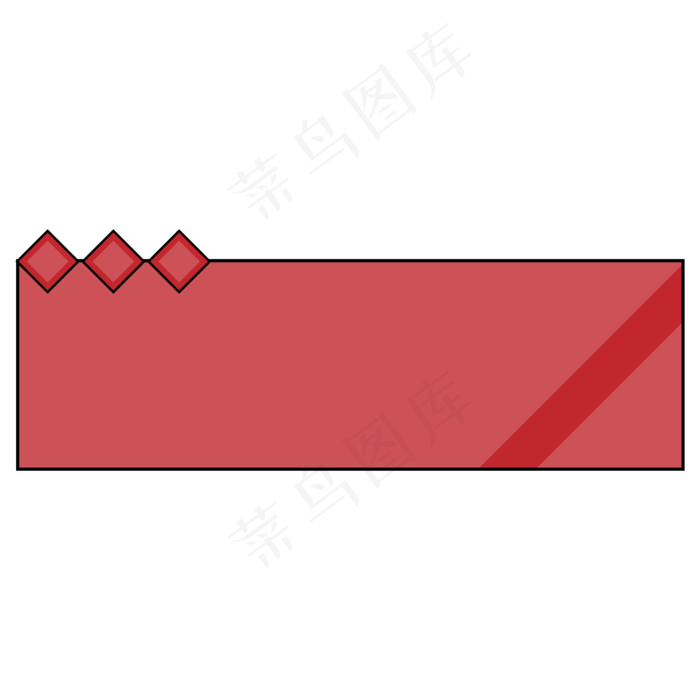 矢量简约矩形红色党政政务底色边(2000*2000px 300 dpi )ai矢量模版下载