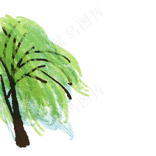 卡通柳树PNG下载