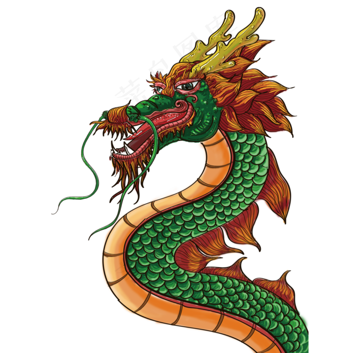 龙中国传统文化(2000X2000(DPI:300))psd模版下载
