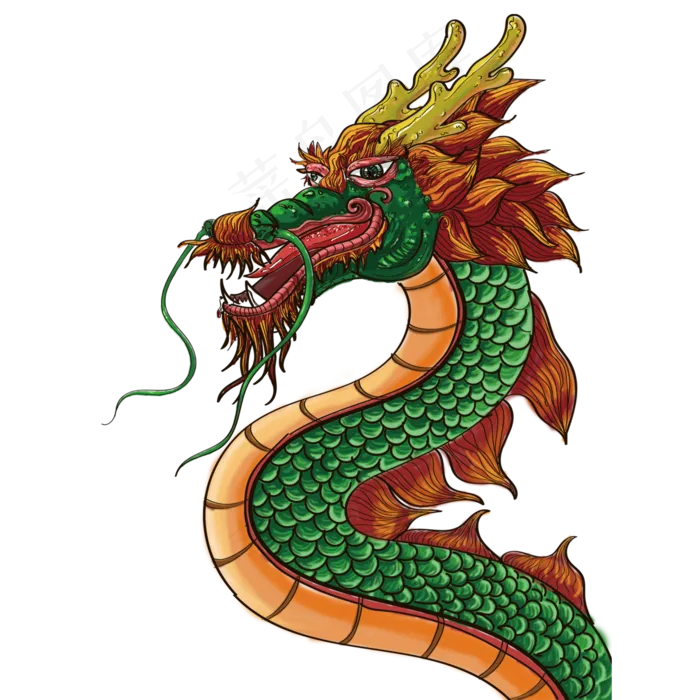 龙中国传统文化(2000X2000(DPI:300))psd模版下载