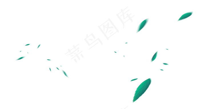 唯美精美漂浮树叶飞叶背景装饰,免抠元素