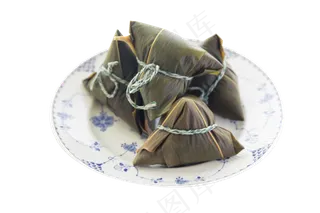 粽子白底食物图