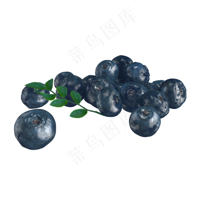 立体水果蓝莓