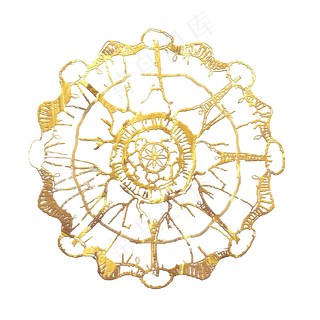 黄金金箔装饰复古雪花欧美复古