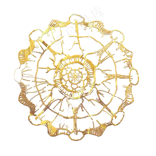 黄金金箔装饰复古雪花欧美复古