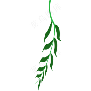 一个绿色春季植物