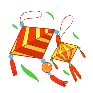 彩色端午粽子插图