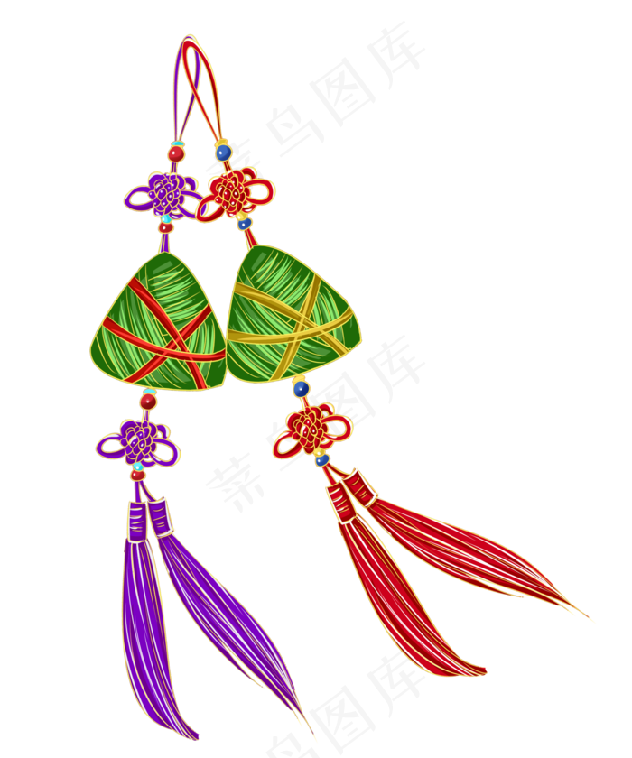 中国风粽子装饰吊坠