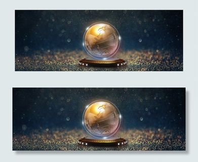 黑色星空大气地球banner