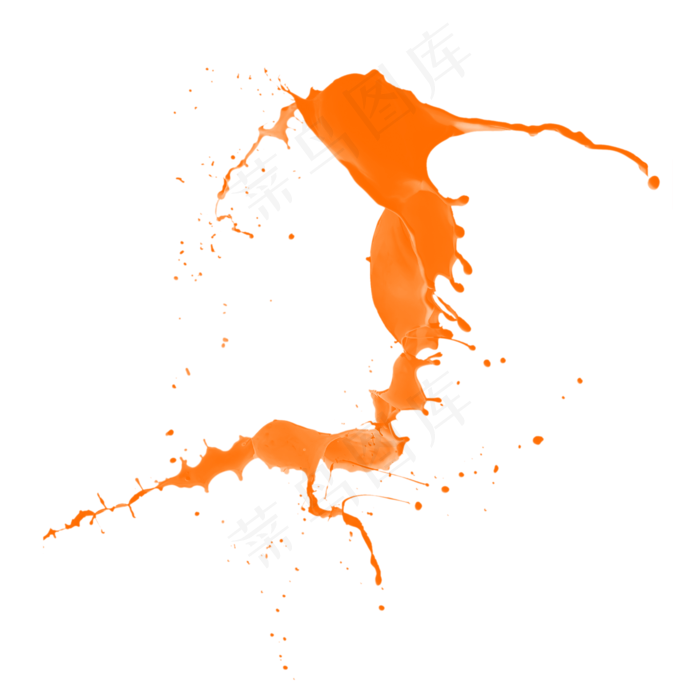 果汁橙汁飞溅,免抠元素(2000X2000(DPI:300))psd模版下载
