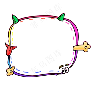 愚人节紫色的边框