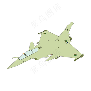 简约扁平卡通建军节飞机战斗机手