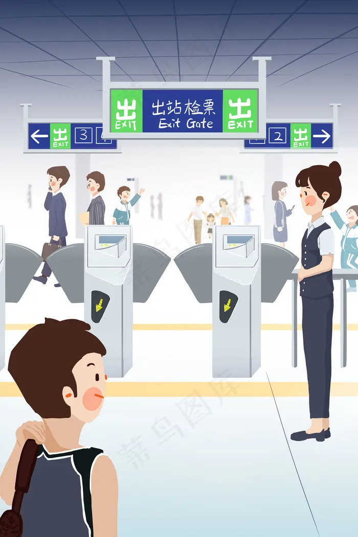 现代交通通勤方式南京地铁(3545*5315px 300 dpi )psd模版下载