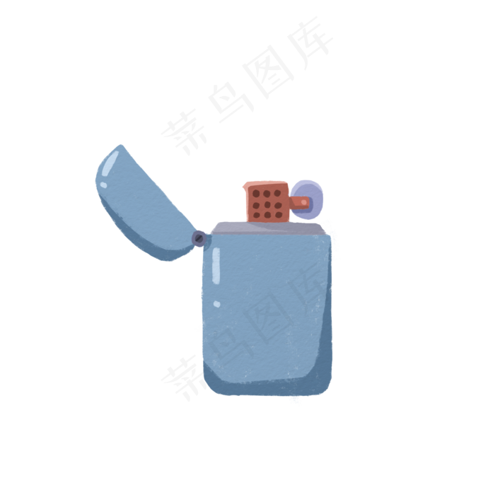 手绘卡通复古打火机(2000X2000(DPI:300))psd模版下载
