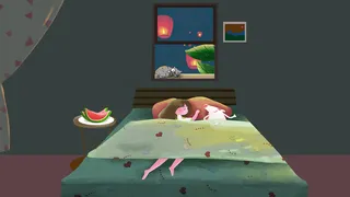 夏季夏天夜晚景色