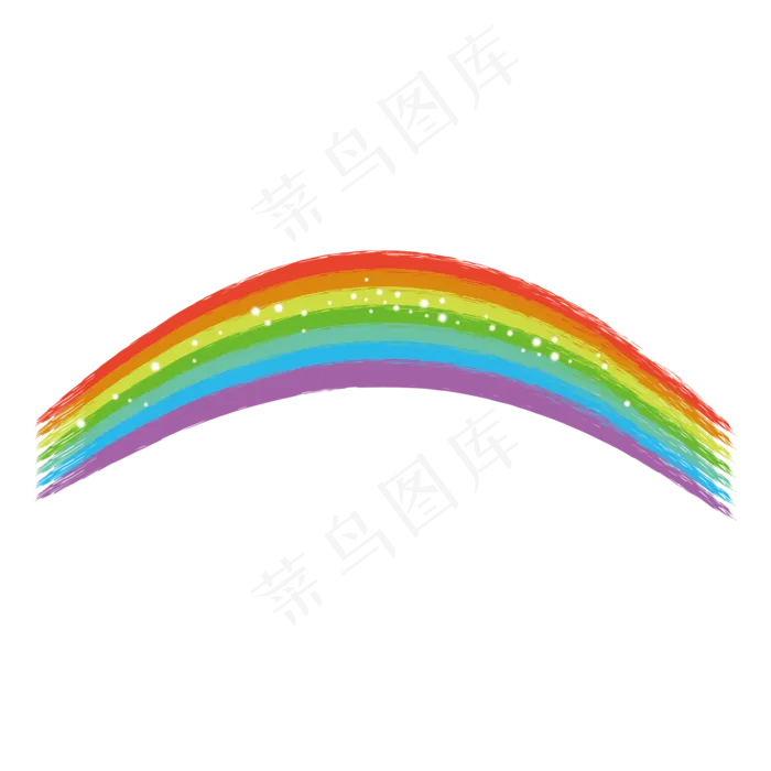 彩虹水彩彩虹(3000X3000(DPI:72))ai矢量模版下载
