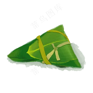 端午节绿色水彩风粽子