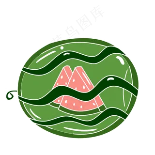 简约可爱水果蔬菜西瓜