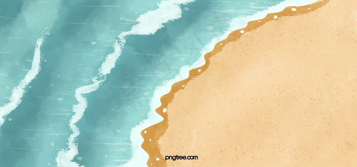 海浪海滩海洋背景