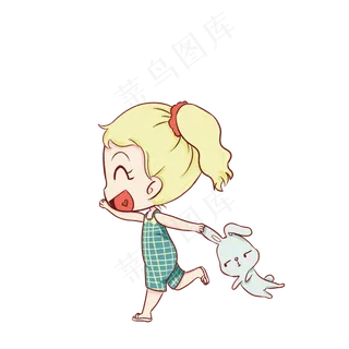 六一儿童节卡通人物png素材