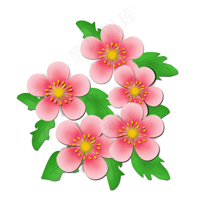 植物花朵(2000X2000(DPI:300))psd模版下载