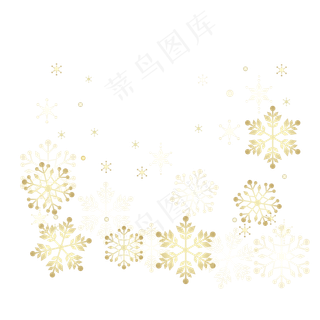 飘舞的雪花,免抠元素