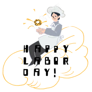 劳动节五一厨师甜点师快乐光荣P