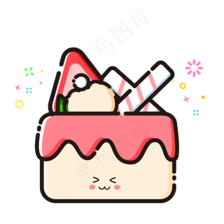 mbe风格卡通可爱巧克力草莓水