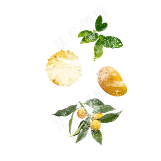 夏日冰镇芒果,免抠元素