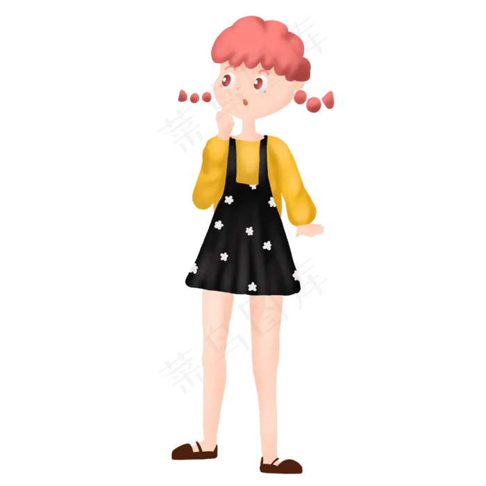 儿童节双马尾女孩