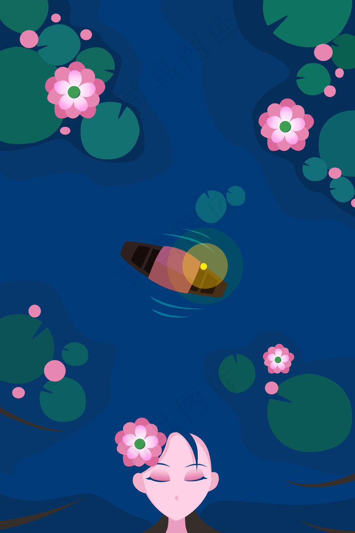 少女梦入藕花深处