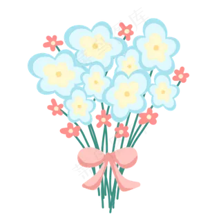 蓝色花束植物 蓝色花束植物