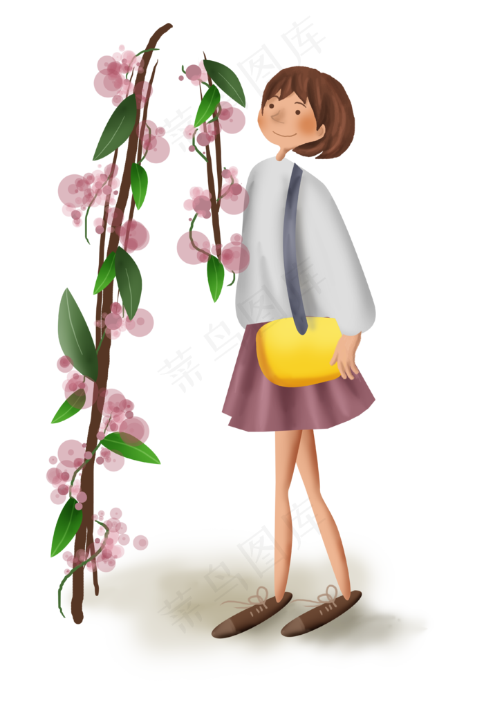 世界旅游日旅行的女孩(3720X5412(DPI:300))psd模版下载