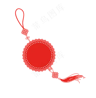 矢量红色中国结,免抠元素