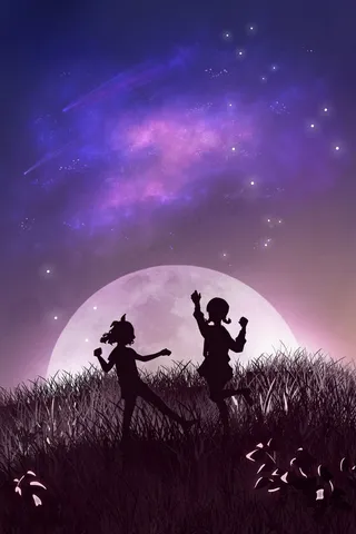 夜晚夏天儿童新海诚