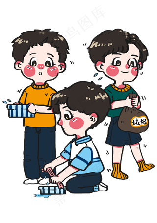 同学们互相协助打扫卫生