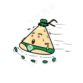 端午节狂奔的粽子