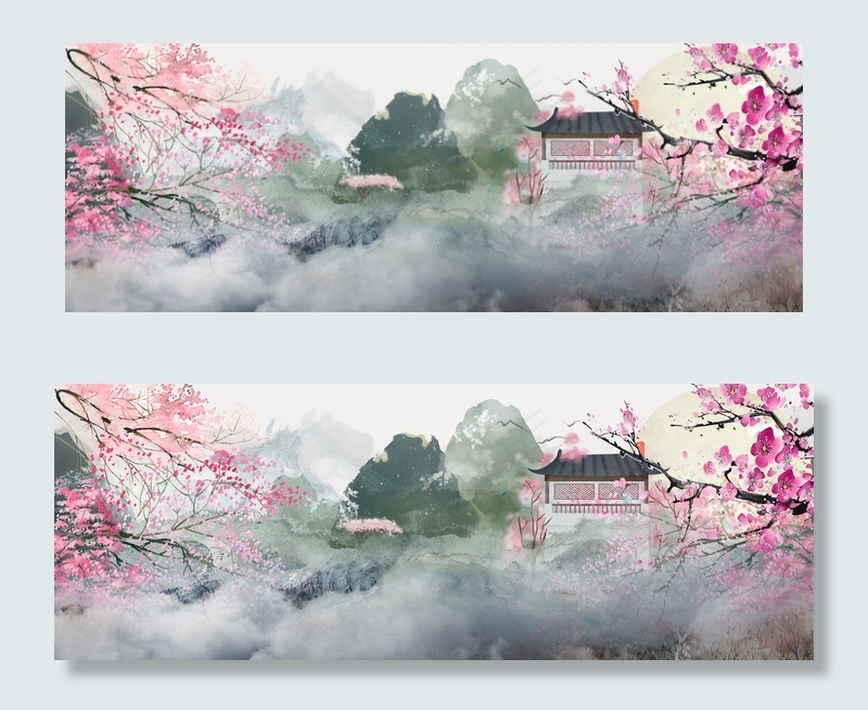 梦幻桃花游戏背景