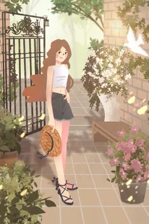 五月你好古堡旅游女孩 五月你好古堡旅游女孩