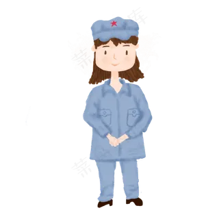 建党节手绘革命人物PNG素材