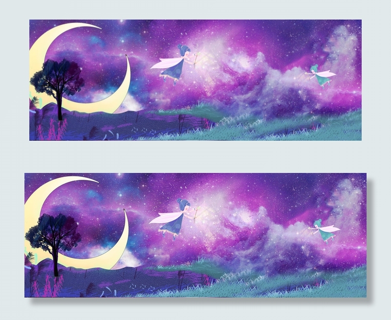 梦幻精灵星空背景