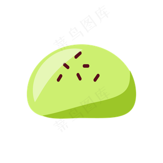 卡通清明节青团