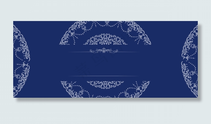 邀请函大气商务欧式花纹海报