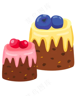 卡通手绘甜品甜点美食