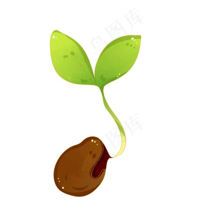 豆芽植物种子发芽,免抠元素