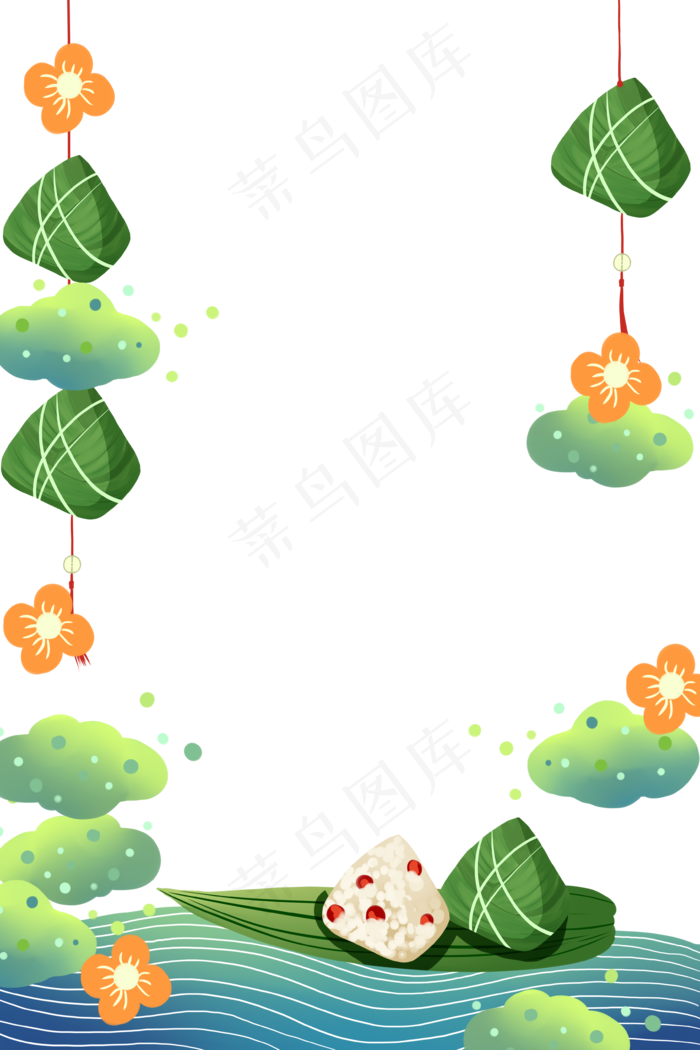 端午节边框(3543X5315(DPI:299))psd模版下载