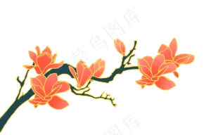 中国风工笔花卉