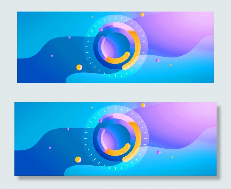 渐变风格电商背景海报banner