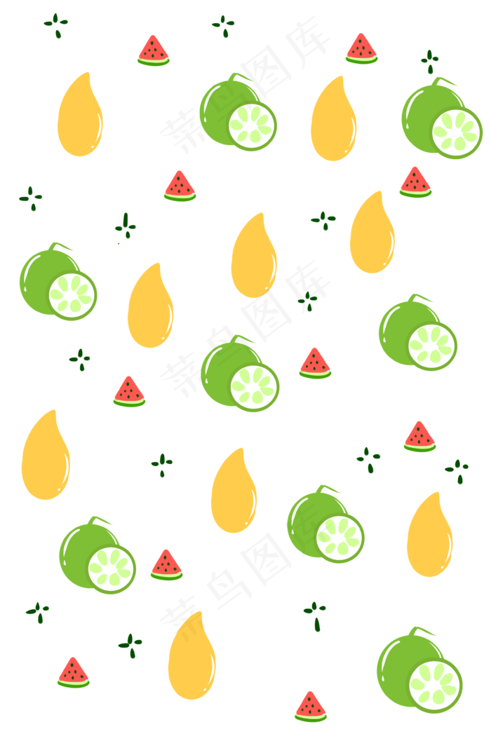 手绘青柠水果底纹(3543X5315(DPI:299))psd模版下载